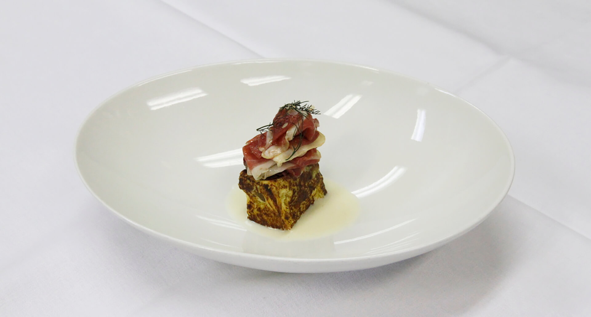 Goose ham with Panettone cube - Piergiorgio Siviero - Insolito Panettone
