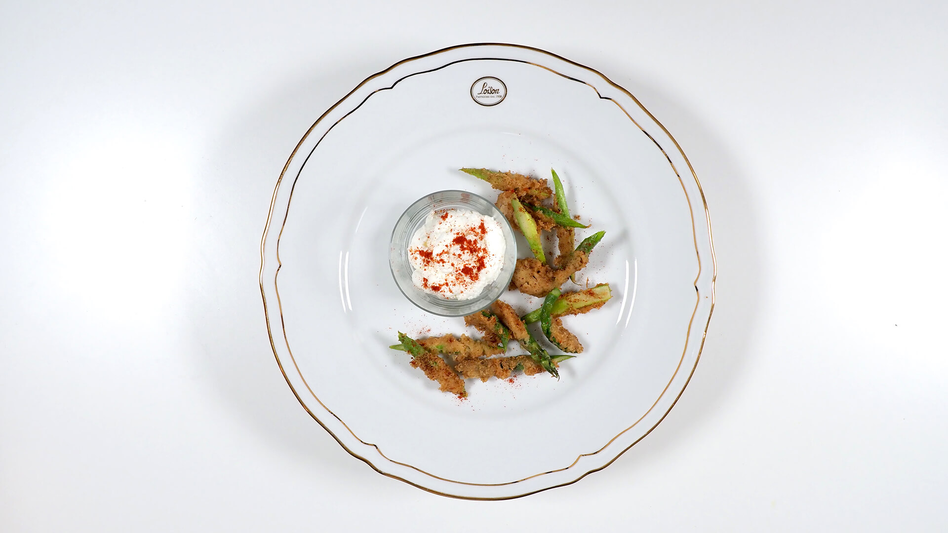 Asparagus Tempura With Panettone Dust – Danilo Angè - Insolito Panettone