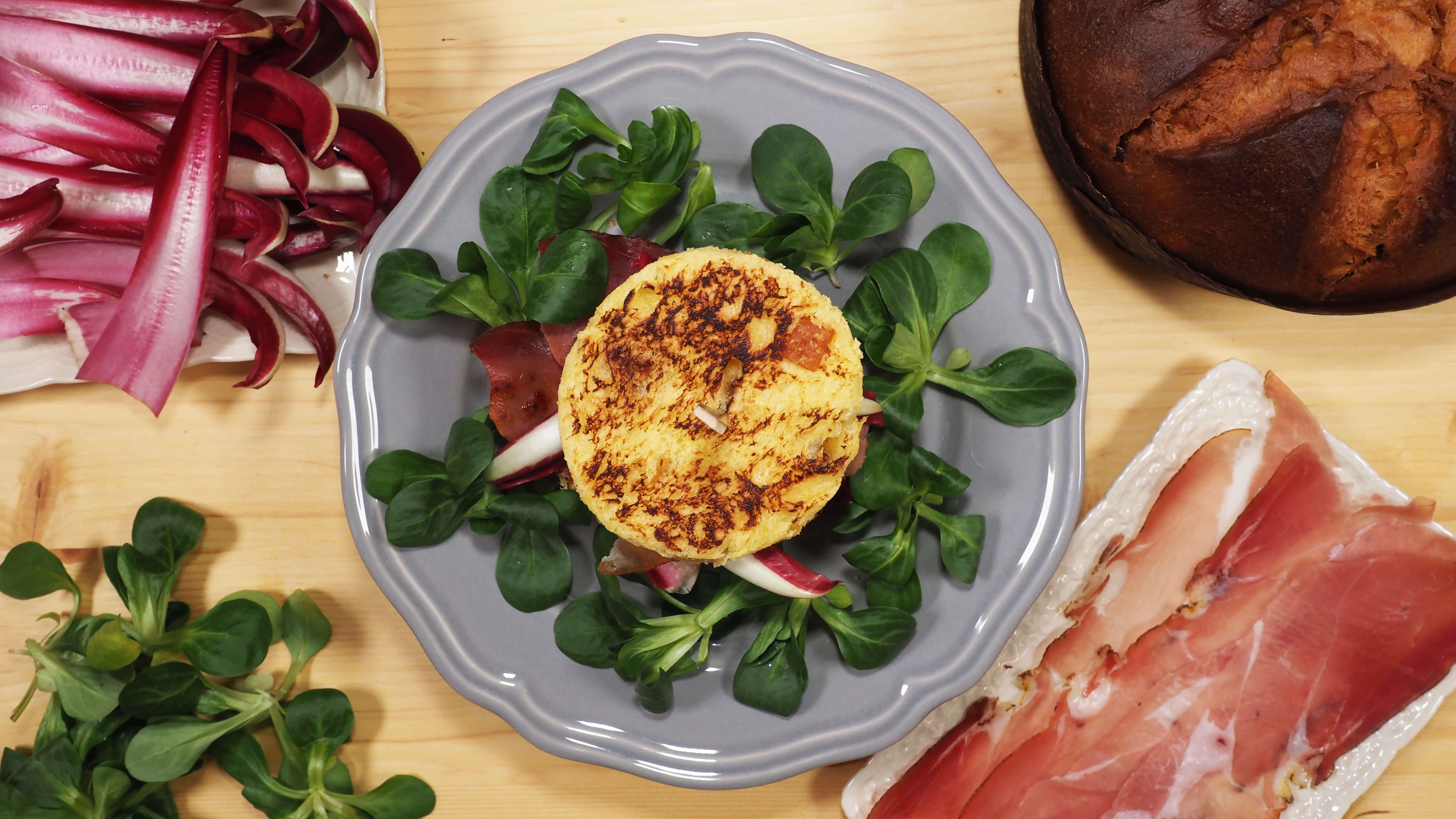 Panettone Club Sandwich with Radish and Speck - Insolito Panettone